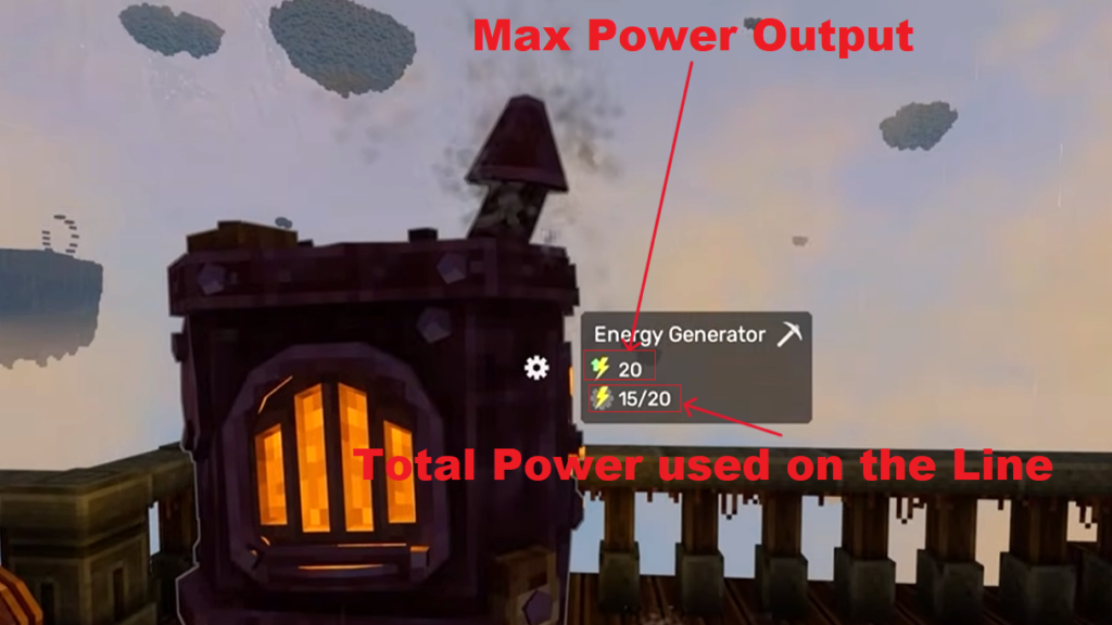 Energy Generator power UI Explained. 