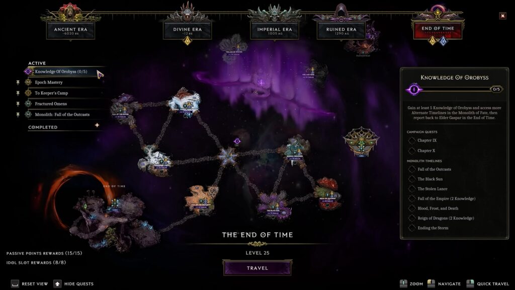 Monolith of Fate Timelines in Season 4 | Last Epoch