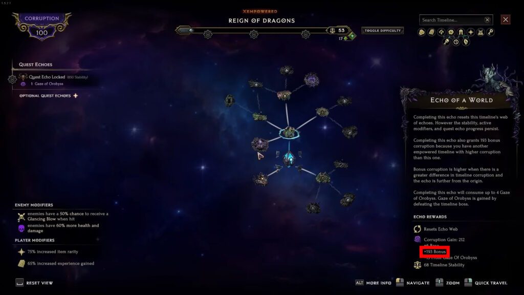 Echo of a World Bonus Corruption | Last Epoch