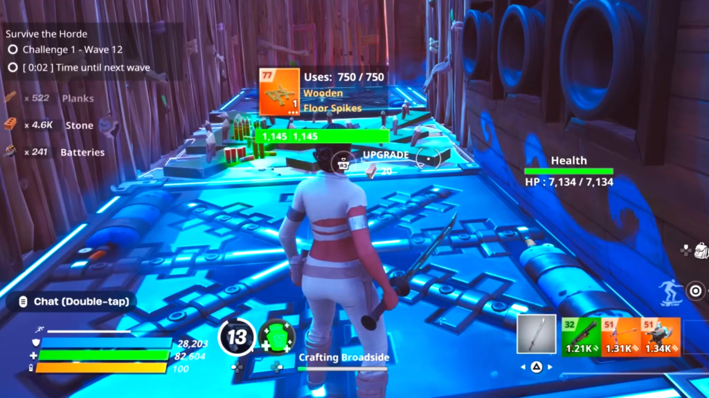 Example of funneling enemies into traps. 