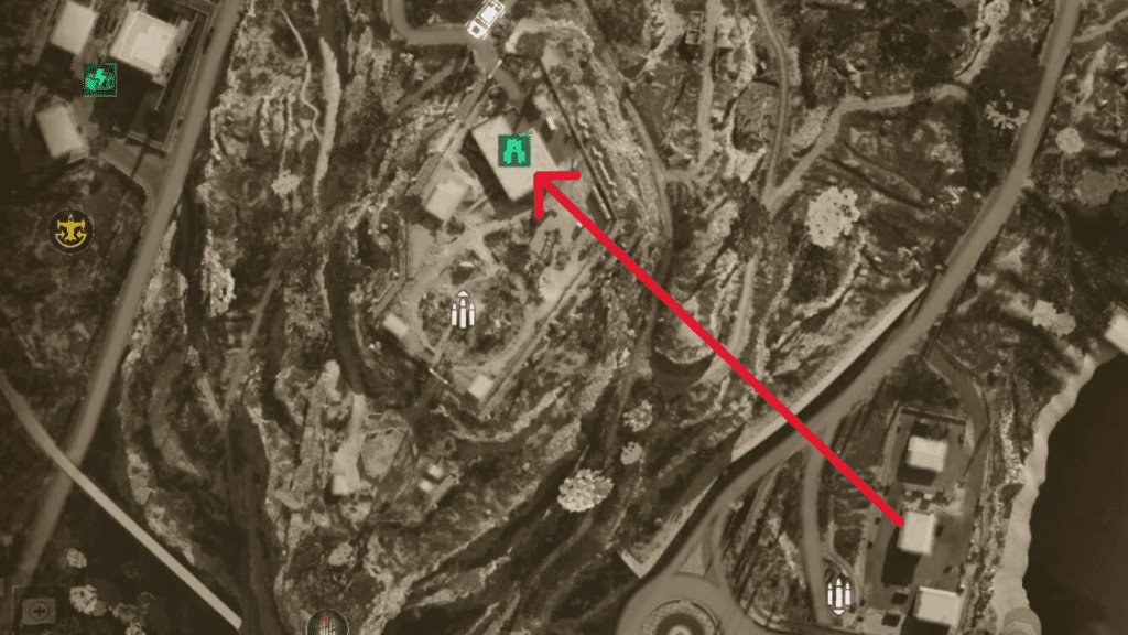 Location of the Guild Command Center marked on the map.