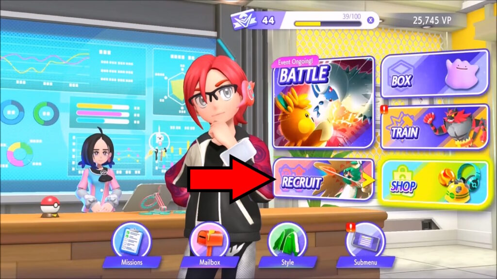 Recruit option | Pokémon Champions