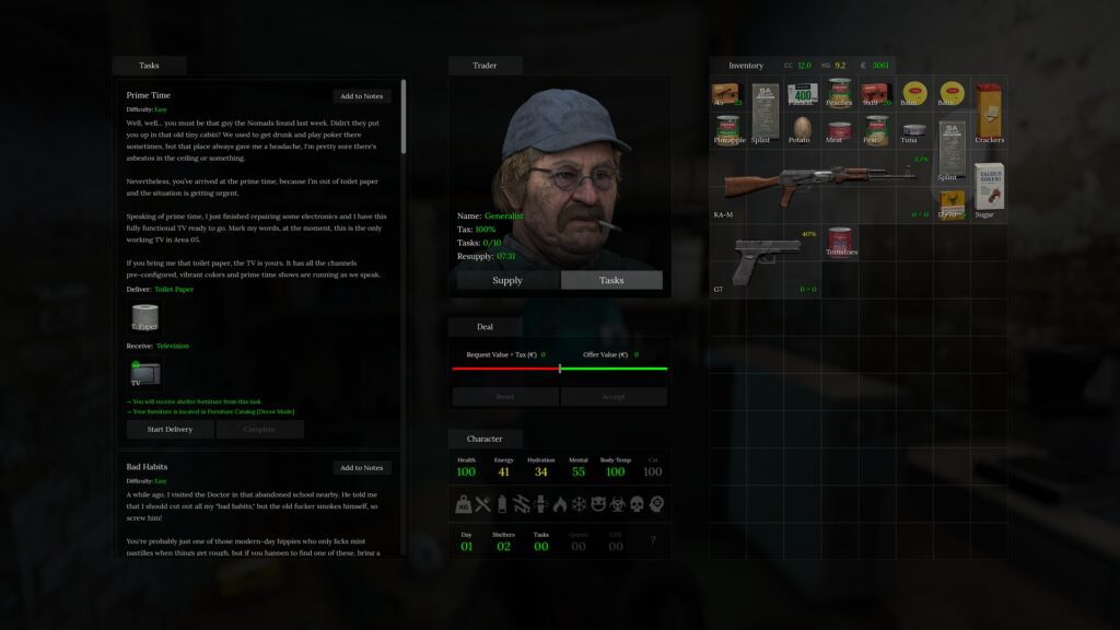 Generalist's tasks | Road to Vostok