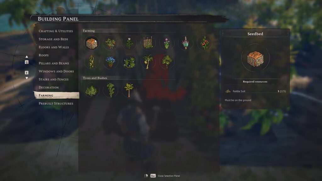 Seedbed crafting | Windrose