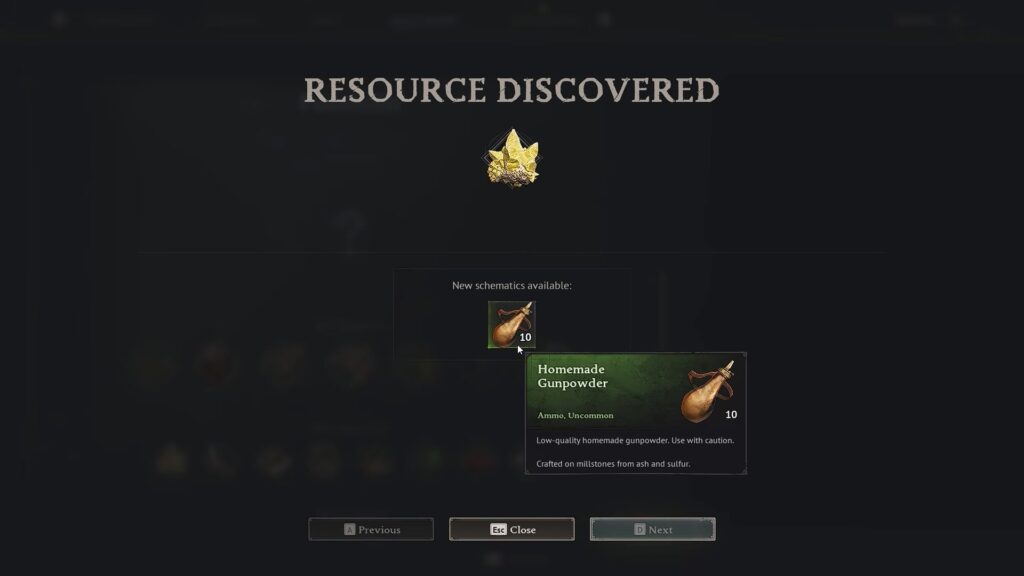 Homemade Gunpowder unlock | Windrose