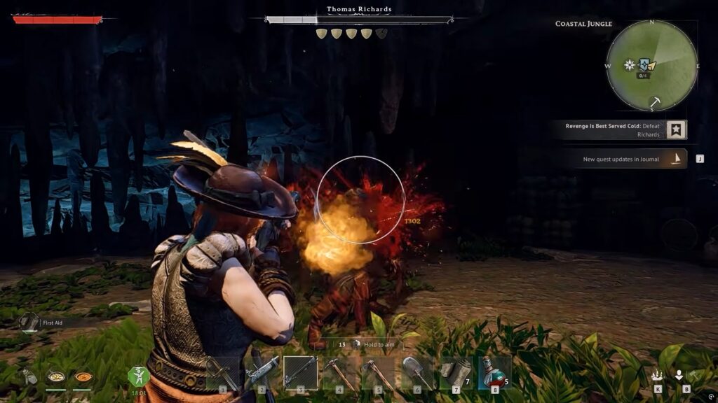Fighting Thomas Richards with ranged weapons | Windrose