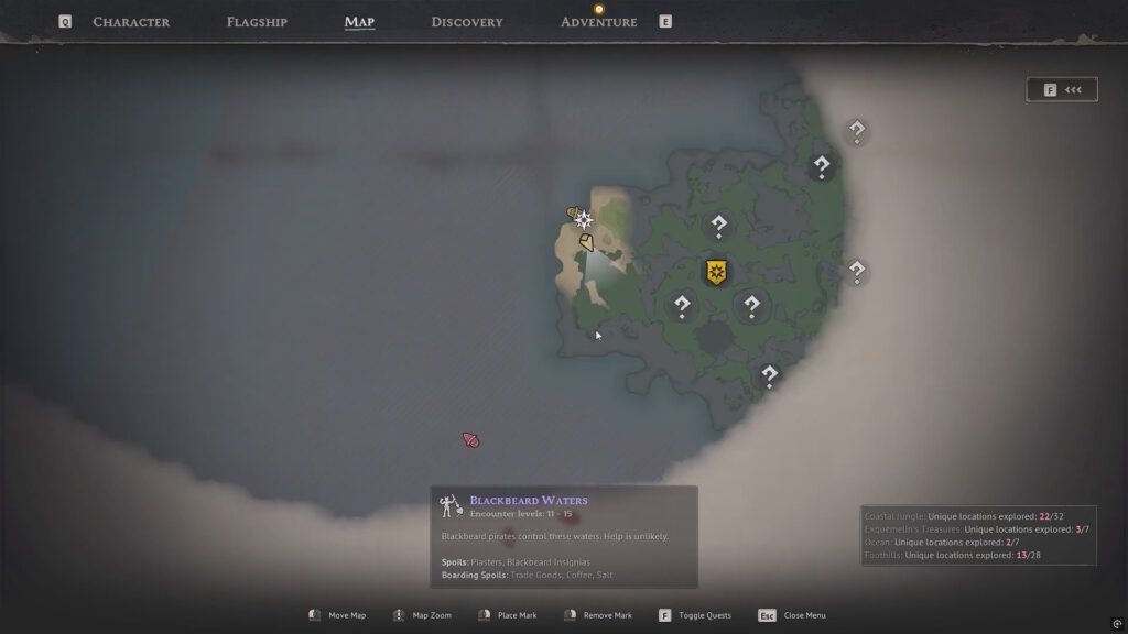 Cursed Swamps island example | Windrose