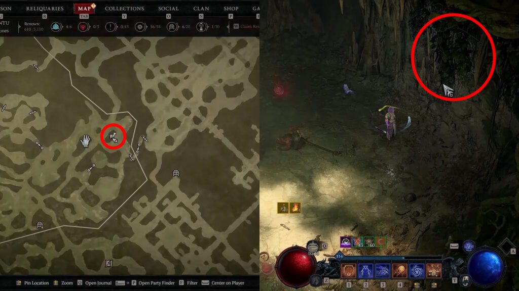 Fake wall at Forlorn Burrow | Diablo 4 - Cow Level