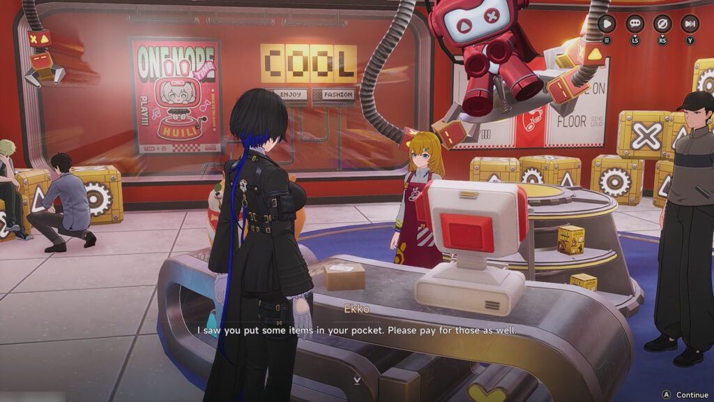 Being caught after stealing an item | Neverness to Everness