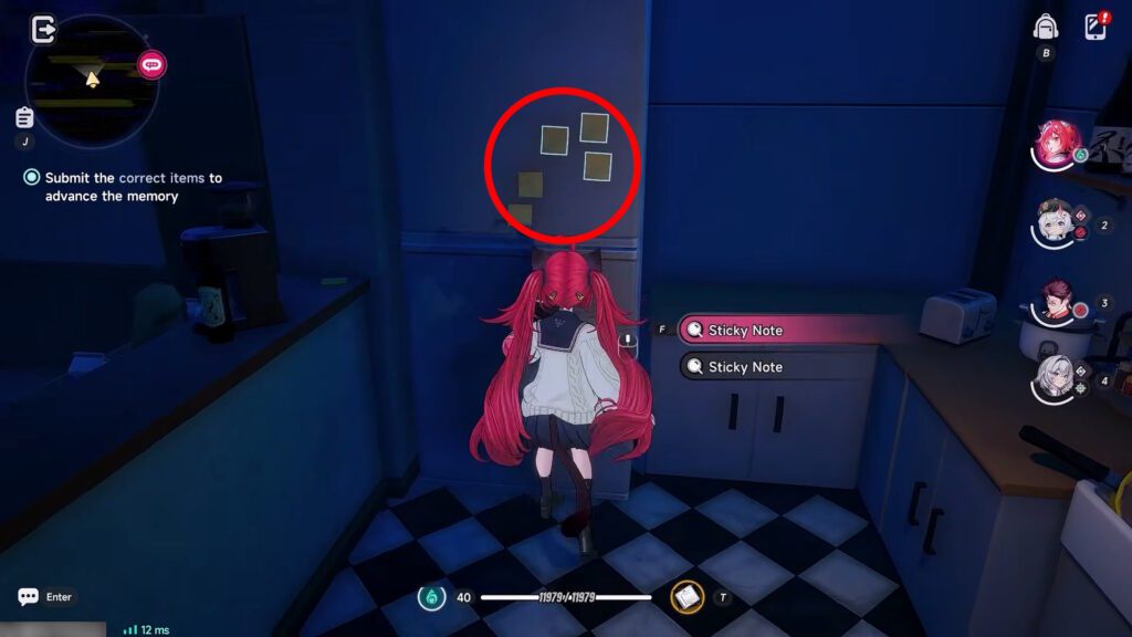 Sticky Note, Cake Recipe | NTE: Look Around the House for Miles Apart Quest Guide
