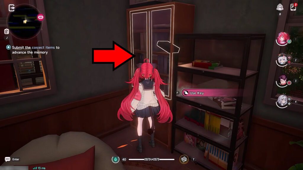 Locked cabinet | NTE: Look Around the House for Miles Apart Quest Guide