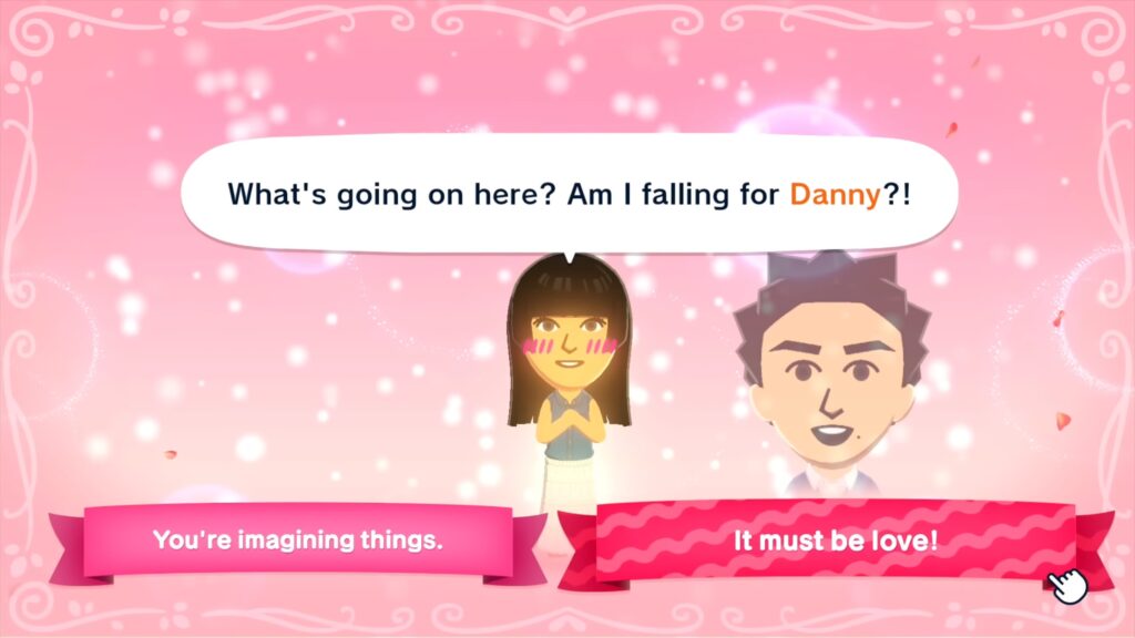 Mii asks for advice, allows player to reinforce or deter feelings | Tomodachi Life: Living the Dream