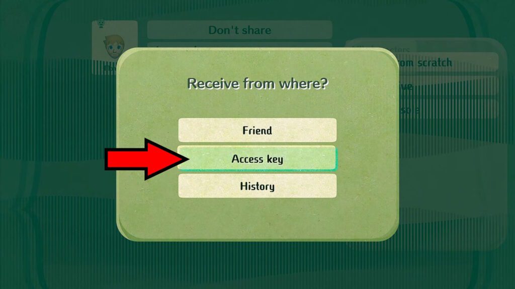 Access Key to Receive Miis | Miitopia Demo