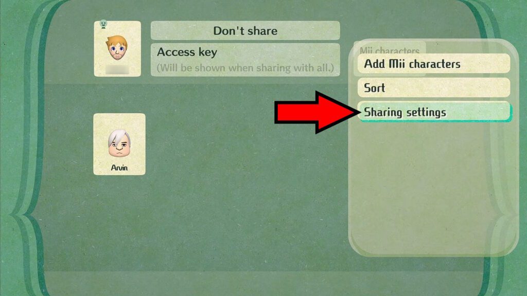 Mii Sharing Settings | Miitopia Demo