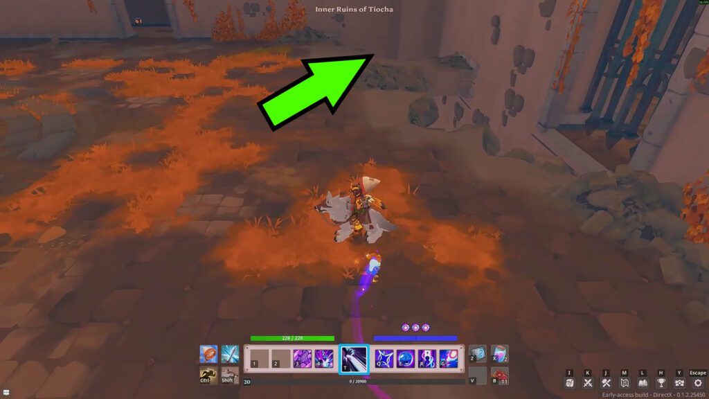 Drop down in da'Mascus arena, Ruins of Tiocha | Farever
