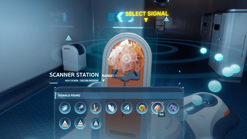 The Scanner Station menu.