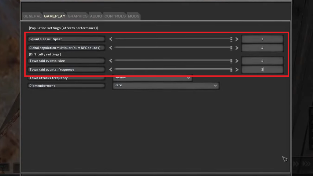 Crank up all the "Population settings" to get maximum XP for Strength through combat.
