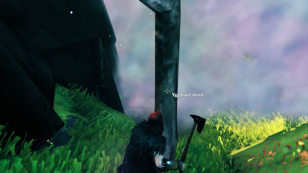 Yggdrasil Shoot which gives you Yggdrasil Wood.