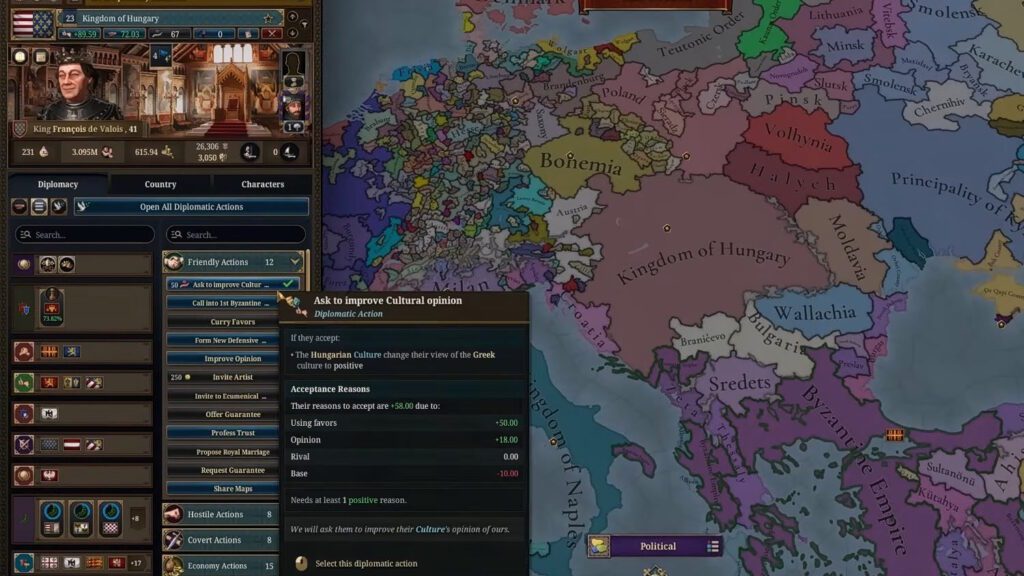 Ask to Improve Cultural Opinion | Europa Universalis 5