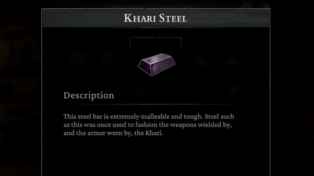 Khari Steel | Conan Exiles