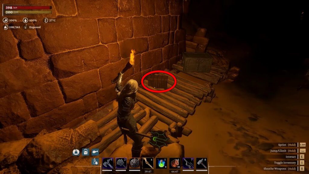 Khari Steel box in Wine Cellar dungeon | Conan Exiles