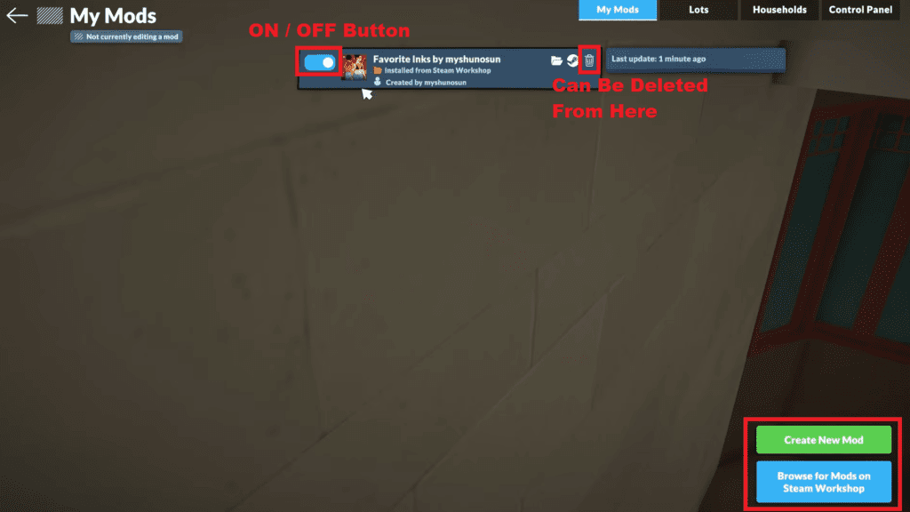 The Mod Menu.