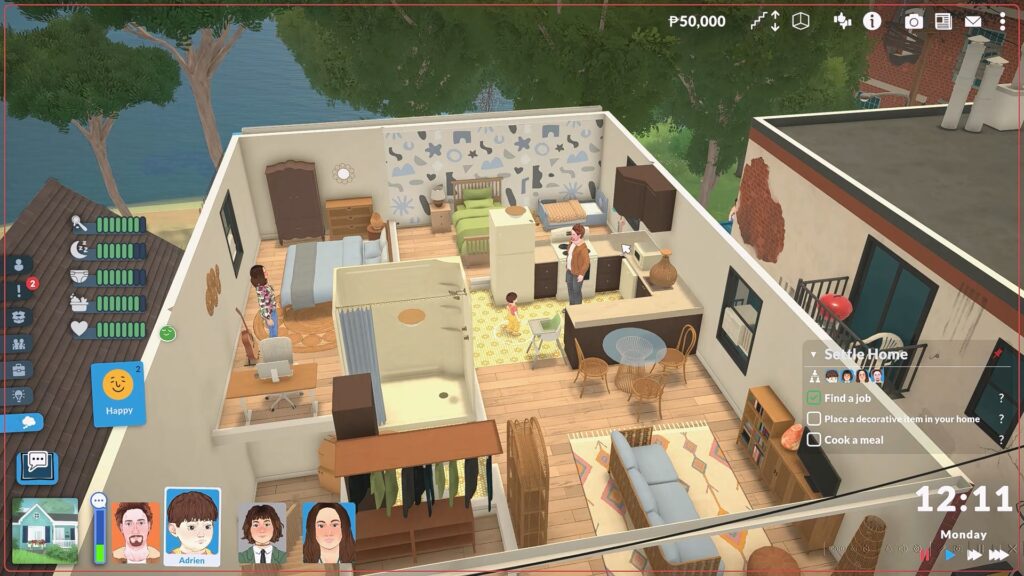 House with low wall visibility | Paralives