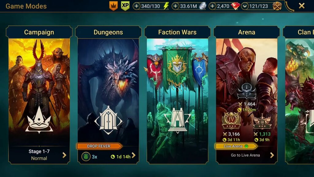 Game Modes | RAID: Shadow Legends