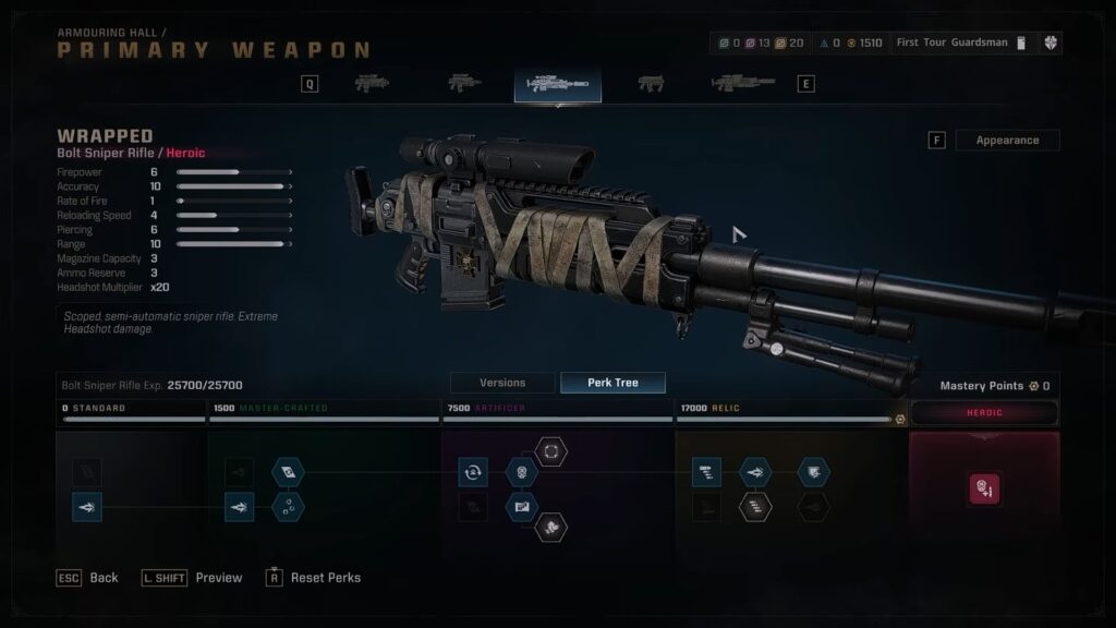 Sniper Primary | Warhammer 40000 Space Marine 2