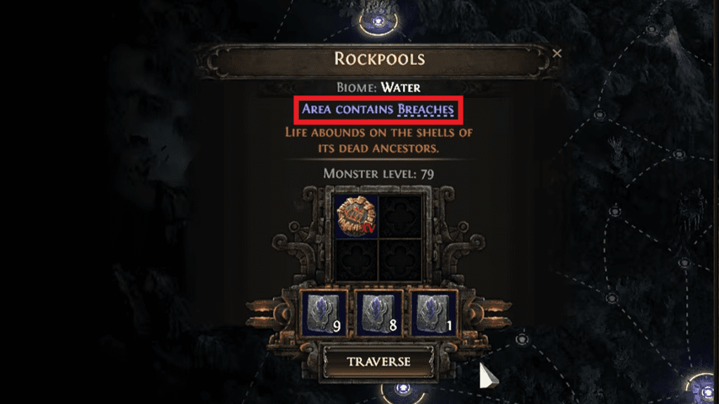 Example of an area containing Breaches.