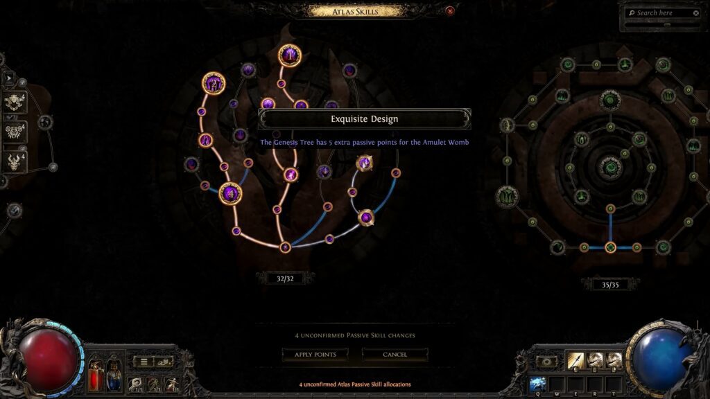Breach section of the Atlas Tree | Path of Exile 2
