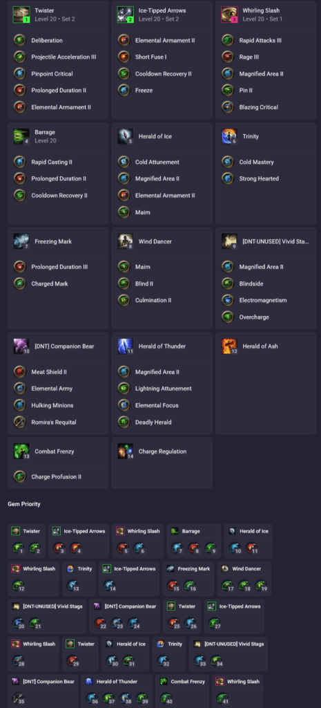 Skill Gems | PoE 2: Twister Spirit Walker Build