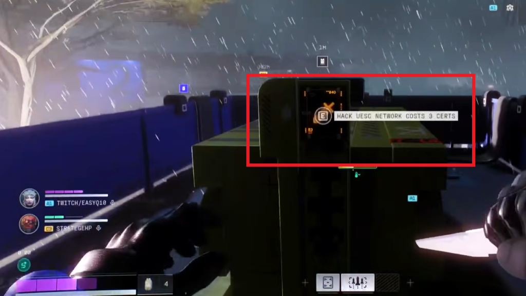 Hacking a Network Tower will show you the location of stashes which can drop the "Observation Labs" key. 
