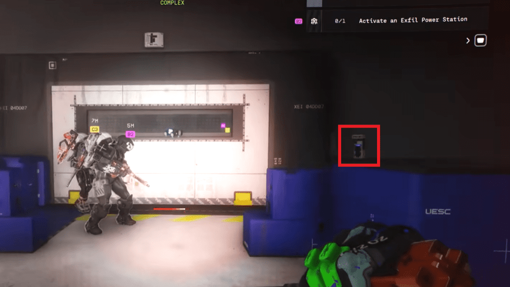 Use 7 UESC Certs to access the Elevator to the upper floors. 