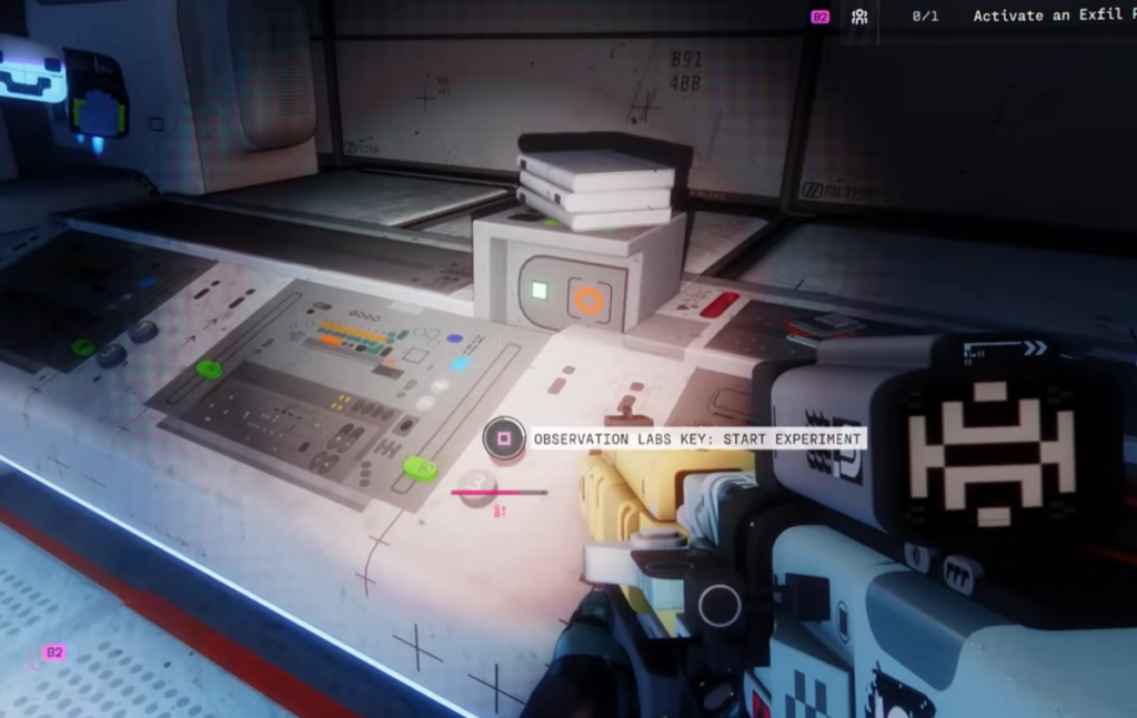 Inserting the "Observation Labs" key in the terminal will start the Boss Fight. 