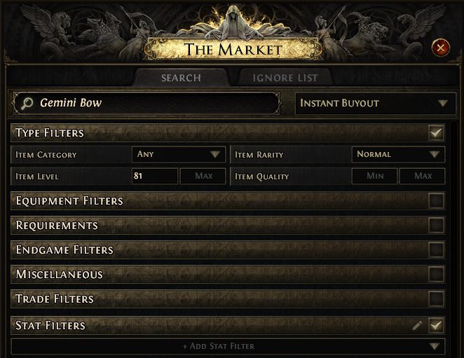 Purchase Base Item Path of Exile 2