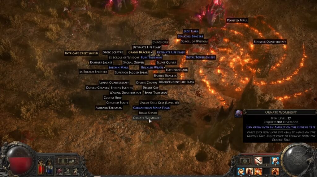 Hiveblood and Wombgifts Path of Exile 2