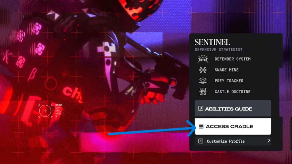 The Shell Select menu shows the button to access the new Cradle system. 