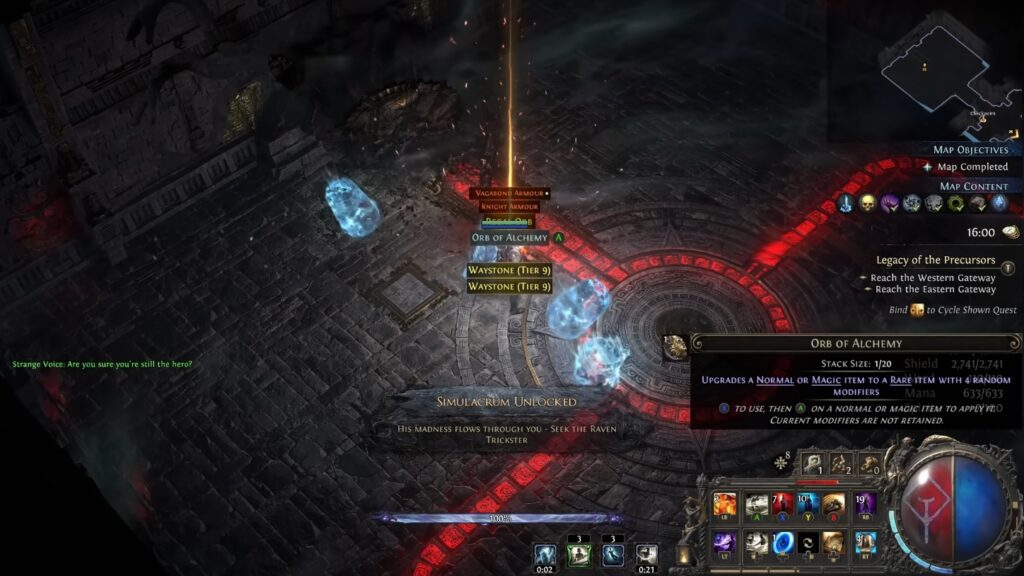 Simulacrum Bar Path of Exile 2