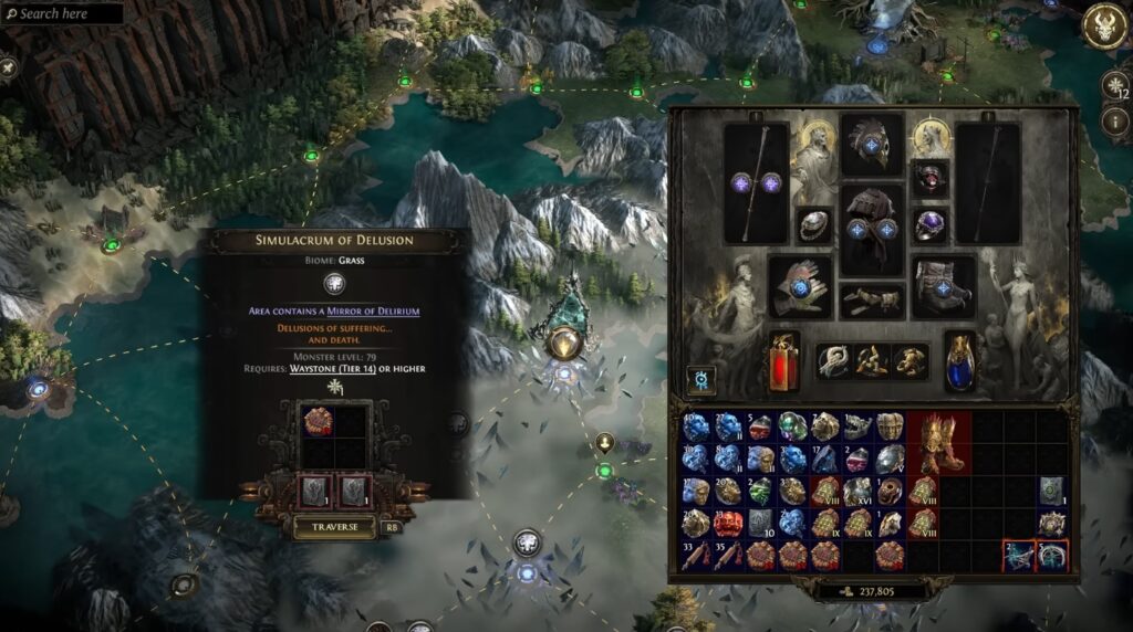 Simulacrum Map Path of Exile 2