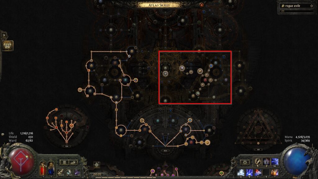 Rogue Exile Nodes Path of Exile 2