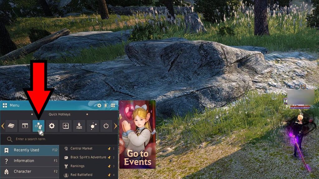 Quick Hotkeys button | Black Desert Online Settings