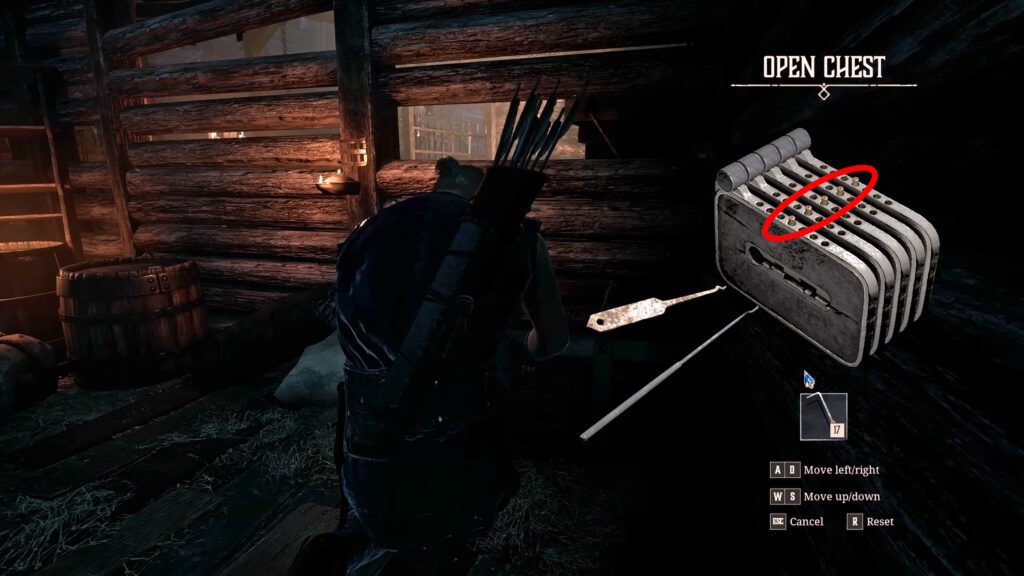 Solved lockpicking minigame example | Gothic 1 Remake