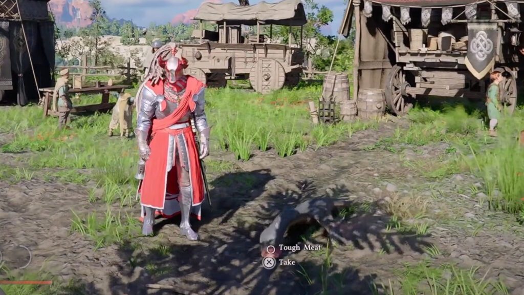 Feeding Baby Wyvern meat | Crimson Desert