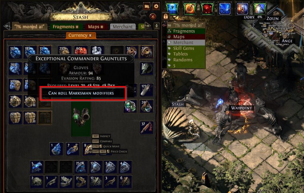 Gloves with Kolr's Hunt Path of Exile 2