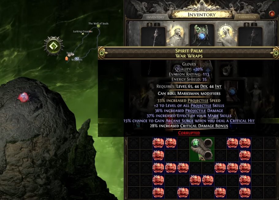 Corrupted Gloves Path of Exile 2