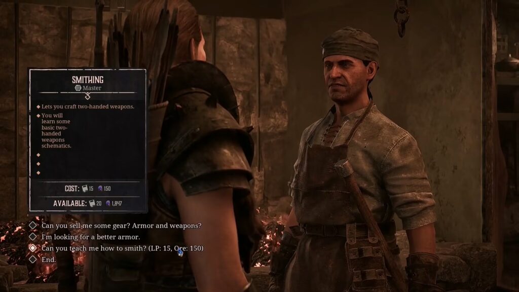 Master Smithing level from Stone | Gothic 1 Remake