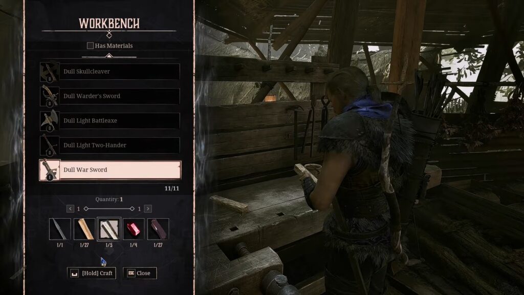 Dull War Sword craft | Gothic 1 Remake