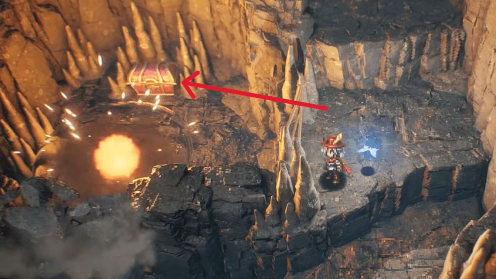 The chest containing the "Orochi - Two-Star Chain and Sickle" is marked here.