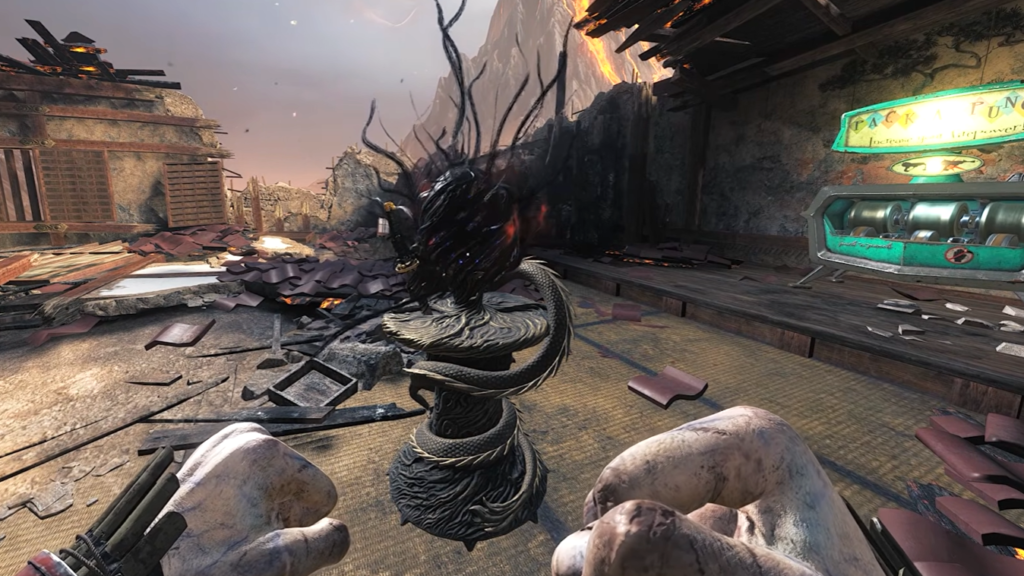Once you are done fighting enemies in the other world, you will be teleported back and given the rewards. 